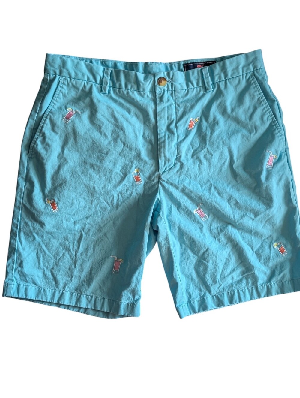 Vineyard Vines Men's Rum Punch Breaker Short - 35 - Bora Blue